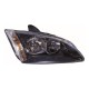 Ford Focus 2005-2008 Black Inner Halogen Head Lamp Unit Driver Side